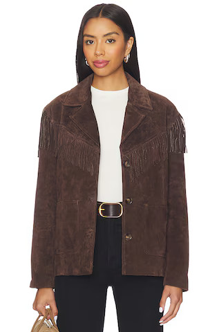 Suede Fringe Jacket in Herbal Therapy | Revolve Clothing (Global)