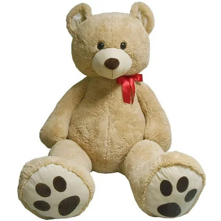 6 ft Tall Stuffed Teddy Bear, Cream | Walmart (US)