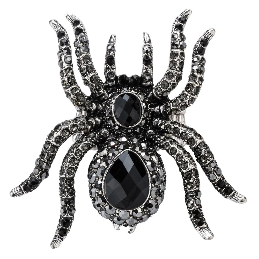 Szxc Women's Spider Pin Brooch & Pendant 2-in-1, Halloween Costume Accessories Jewelry | Amazon (US)