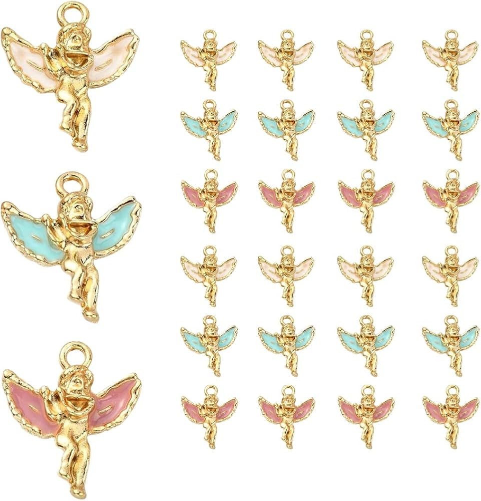 Four Leaf Clover Charms Pendants,Cubic Zirconia Four Leaf Clover Alloy Pendants Jewelry Making Da... | Amazon (US)