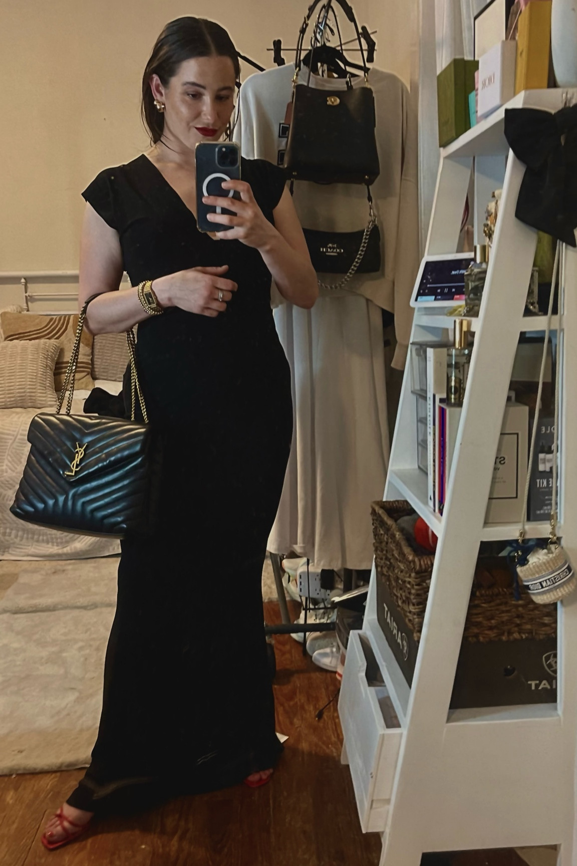 A formal occasion 🥂

#blackdress #revolve #formal

#LTKStyleTip #LTKItBag #LTKParties