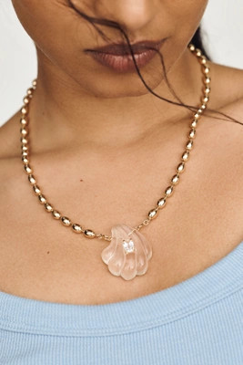 Clear Shell Pendant Necklace | Anthropologie (US)