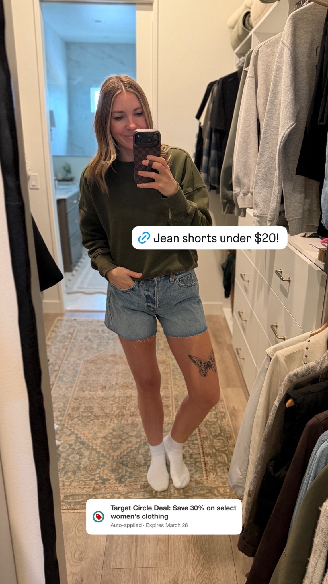 Target deal of the day! Up to 30% off clothing, including these jean shorts that are on sale for under $20!

#LTKootd #LTKSaleAlert #LTKSeasonal