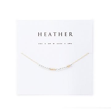 Custom Morse Code Necklace | Uncommon Goods