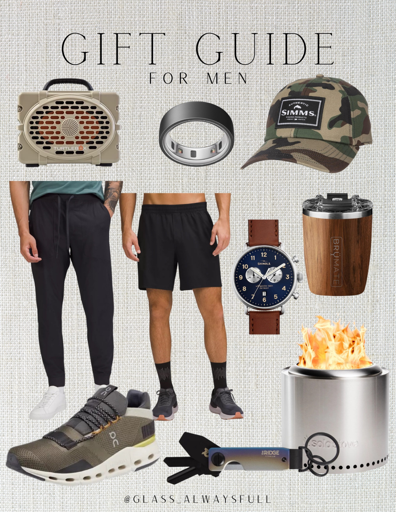Men’s gift guide, gifts that he would like, my hubbys picks, men’s fathers  Day gifts, men’s gifts, fathers Day, men’s gift ideas, men’s body wash, men’s running shoes, mens on cloud, men’s watch, men’s joggers, men’s shorts, Sitka hat, men’s cup, men’s chocolates, theragun. Callie Glass @glass_alwaysfull 


#LTKMens #LTKGiftGuide #LTKSeasonal