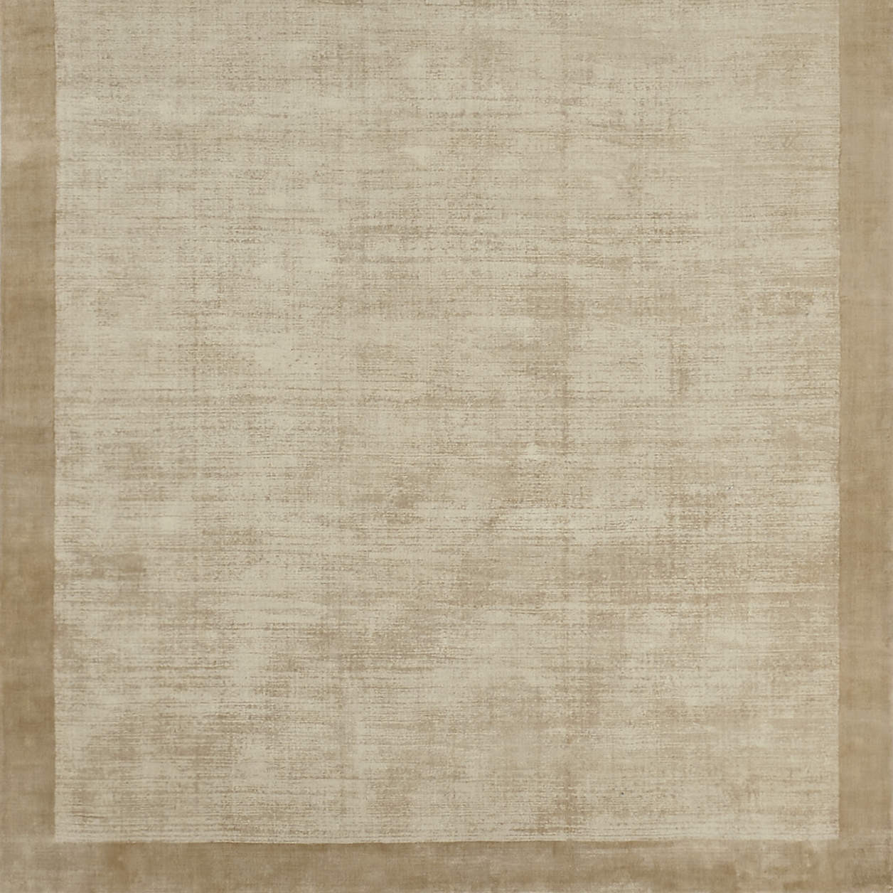 Laval Border Viscose Handwoven Taupe Area Rug 10'x14' + Reviews | Crate & Barrel | Crate & Barrel