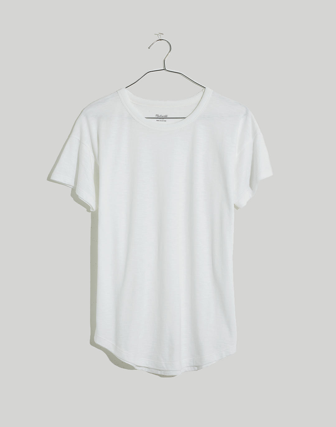 Plus Whisper Cotton Rib-Crewneck Tee | Madewell