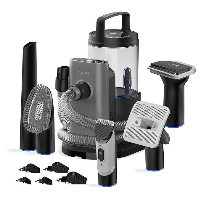 FURME Professional Plus Pet Grooming Vacuum Kit - Cat & Dog Grooming Kit for Easy Pet Care at Hom... | Amazon (US)