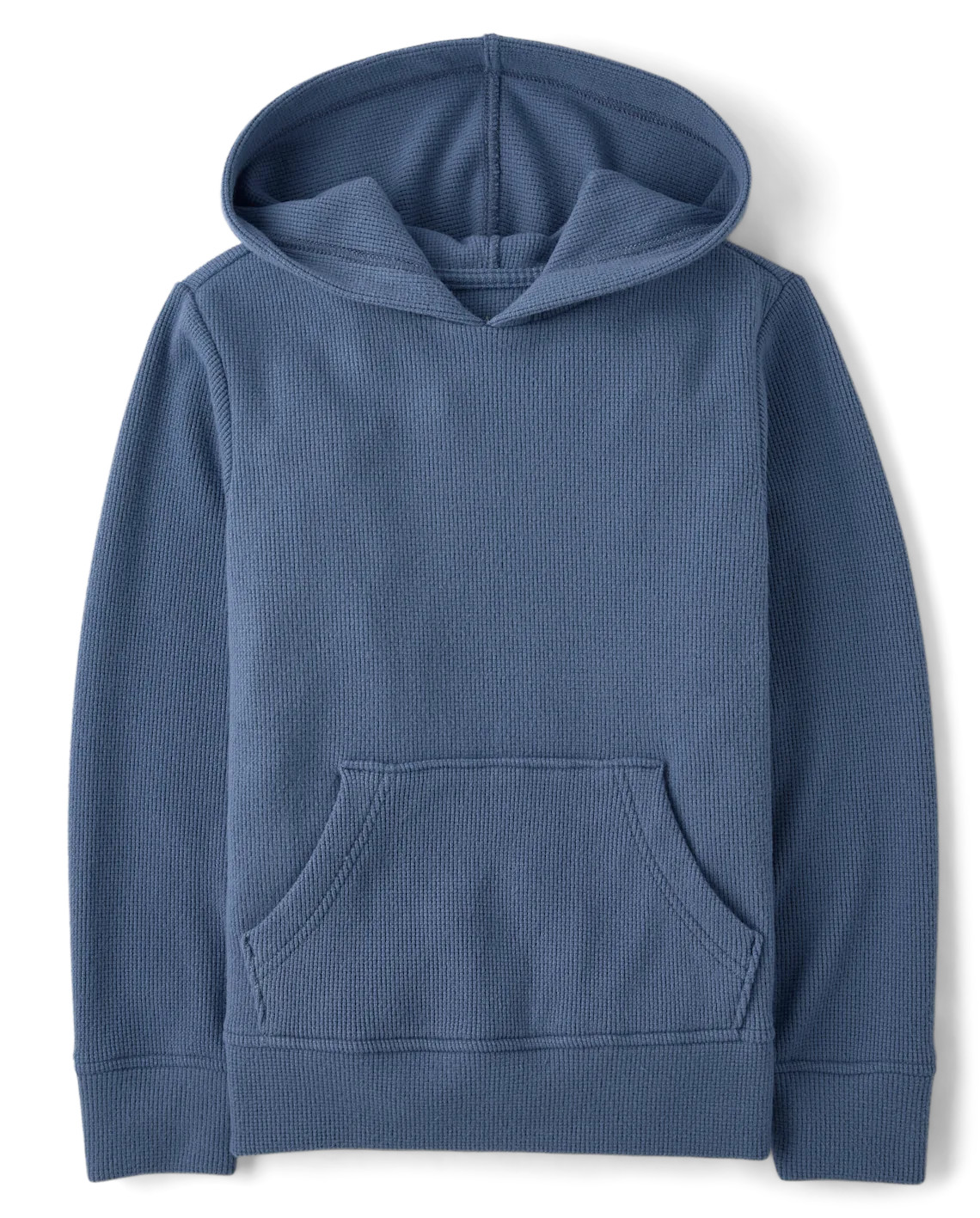 Kids Plush Winter Waffle Thermal Hoodie - blue | The Children's Place