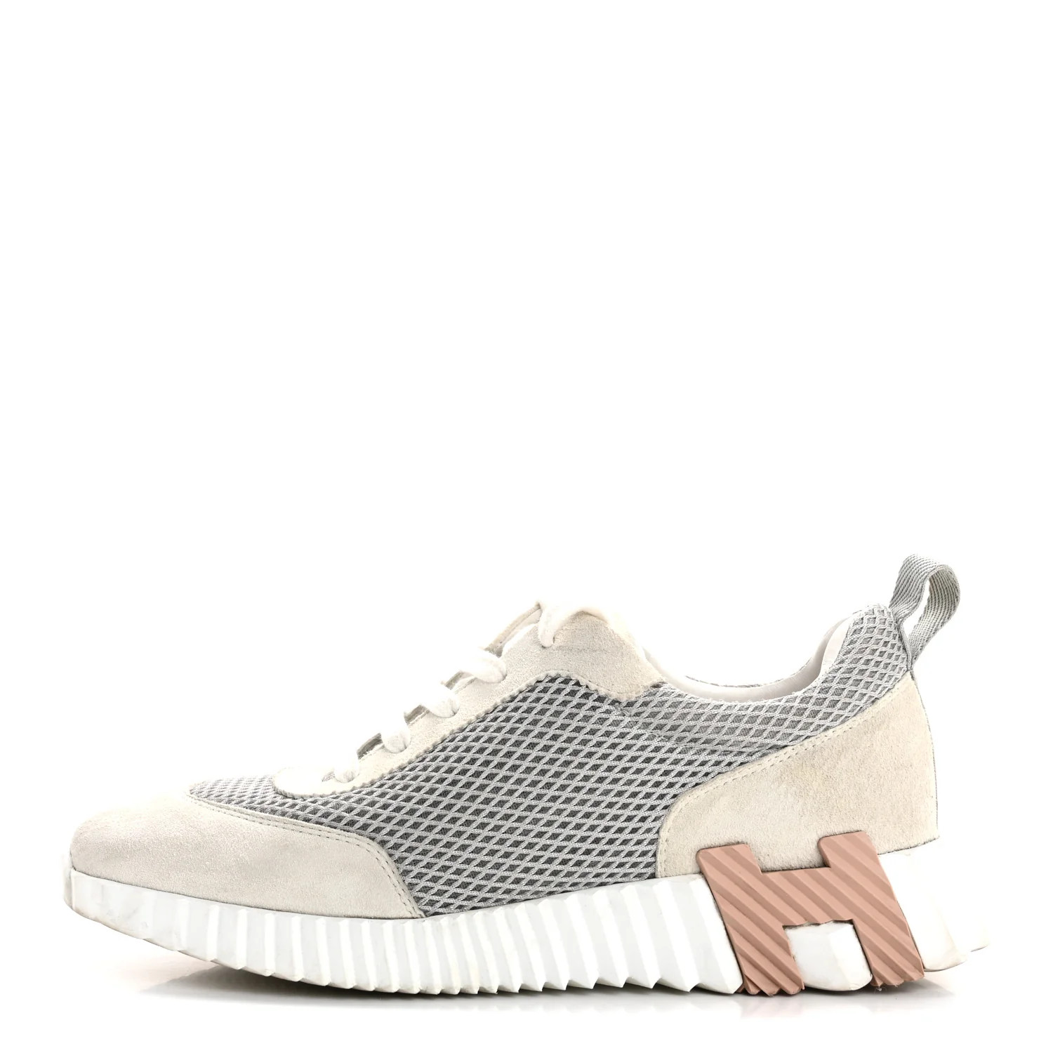 Air Mesh Suede Goatskin Bouncing Sneakers  38 Gris Lulea White | FASHIONPHILE (US)