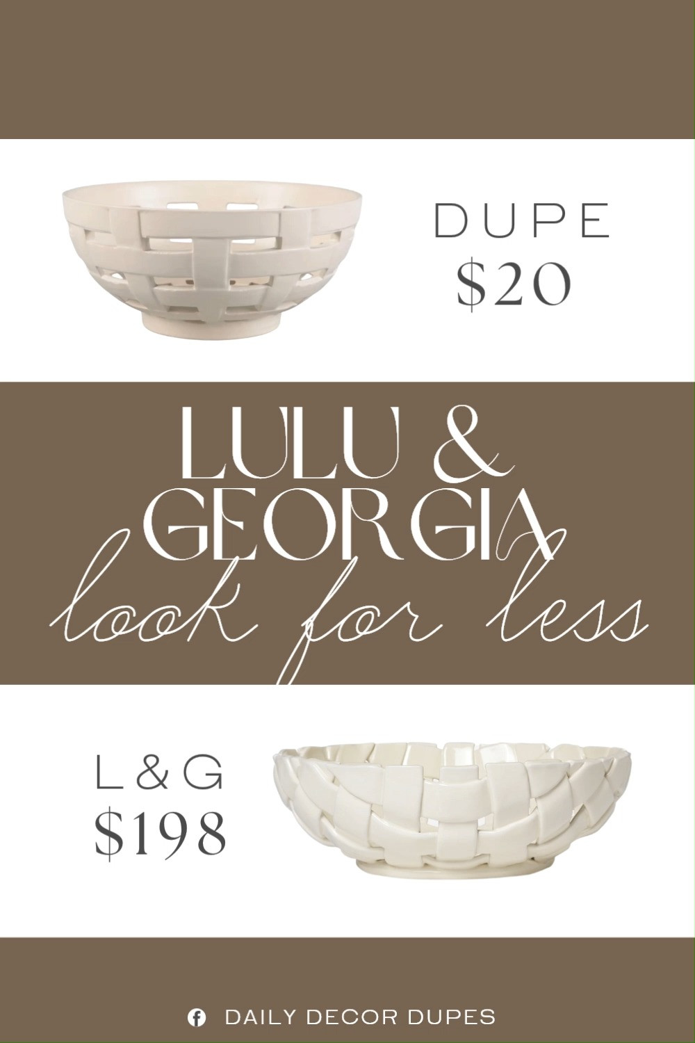 Inspired by Lulu & Georgia Plait Bowl. Ceramic Woven Bowl. Braided Ceramic Bowl. Textured Decorative Bowl. Coastal Decorative Bowl. Sculptural Woven Bowl. Decorative Ceramic Bowl. Statement Woven Bowl. Chic Tabletop Decor. 

Home more affordable option find copy cat similar look for less budget friendly affordable cheap cheaper beautiful pretty. Clearance sale coupon code discount code promo code luxury lookalike look a like Inspo inspiration inspired by idea ideas Love like these? I share multiple every day in my FB group.
#luluandgeorgiainspired #ceramicbowl #decorativebowl #wovenbowl #homedecor #decorativeaccent #decorinspo #luxuryforless 

 #LTKHome