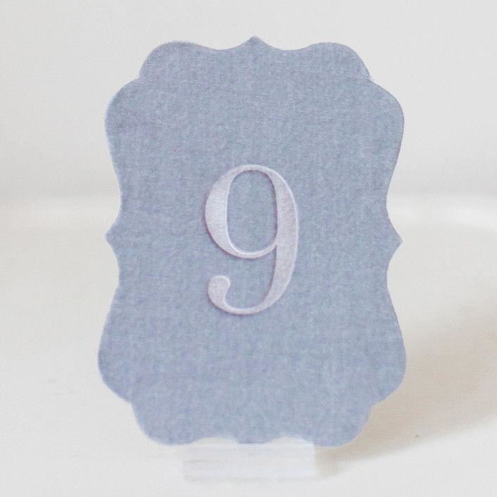 Scroll Table Number - Dove | Minted