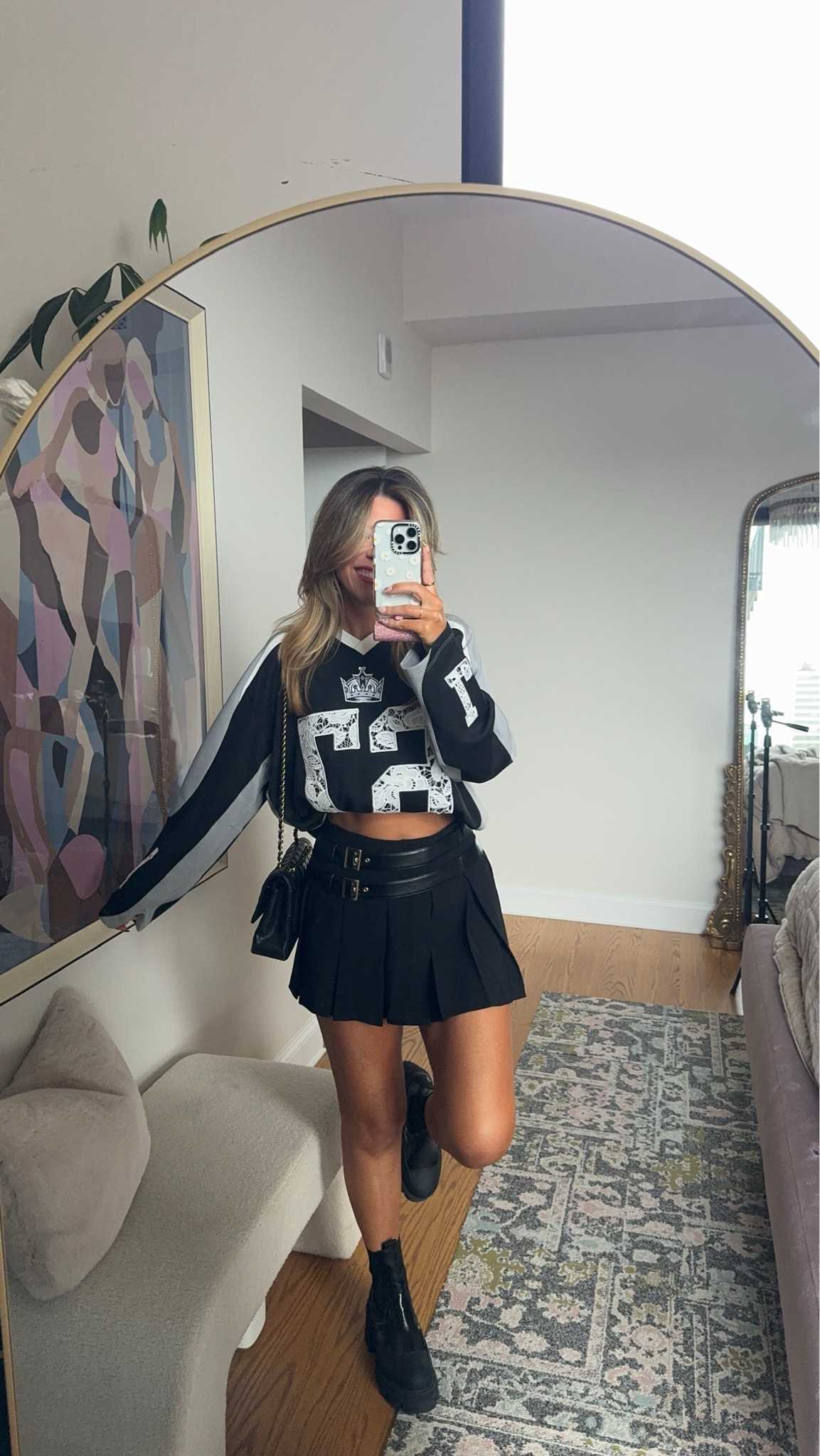 tate mcrae concert jersey and mini skirt outfit

in my usual smalls

dibs code: Emerson
[unbothered bronze & strawberry summer]

#LTKSeasonal #LTKParties #LTKStyleTip