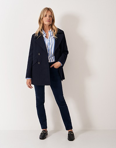 Velvet Trousers in Navy | Crew Clothing (UK)