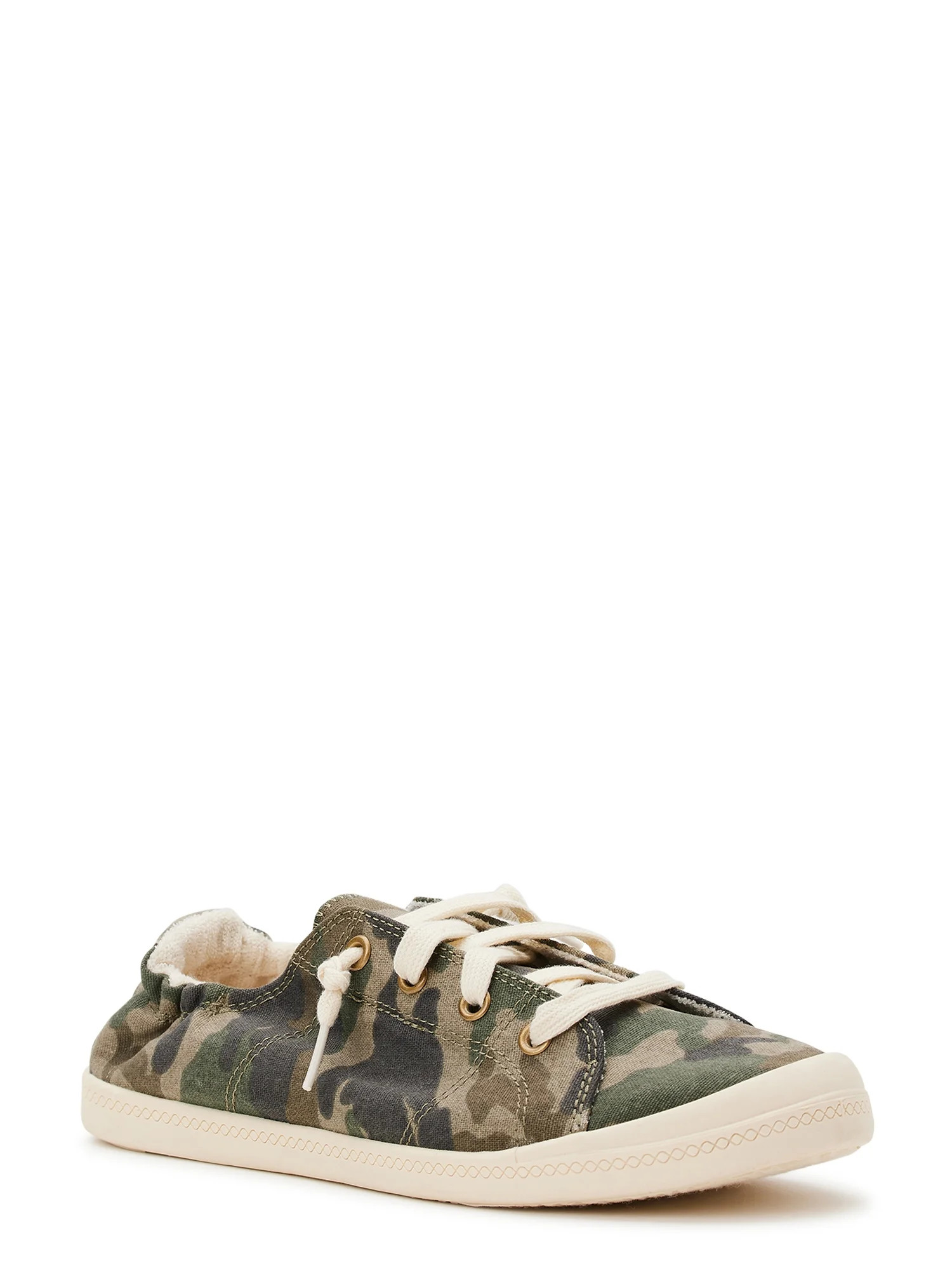 Time and Tru Women's Scrunch Back Slip-On Sneaker - Wide Width Available | Walmart (US)