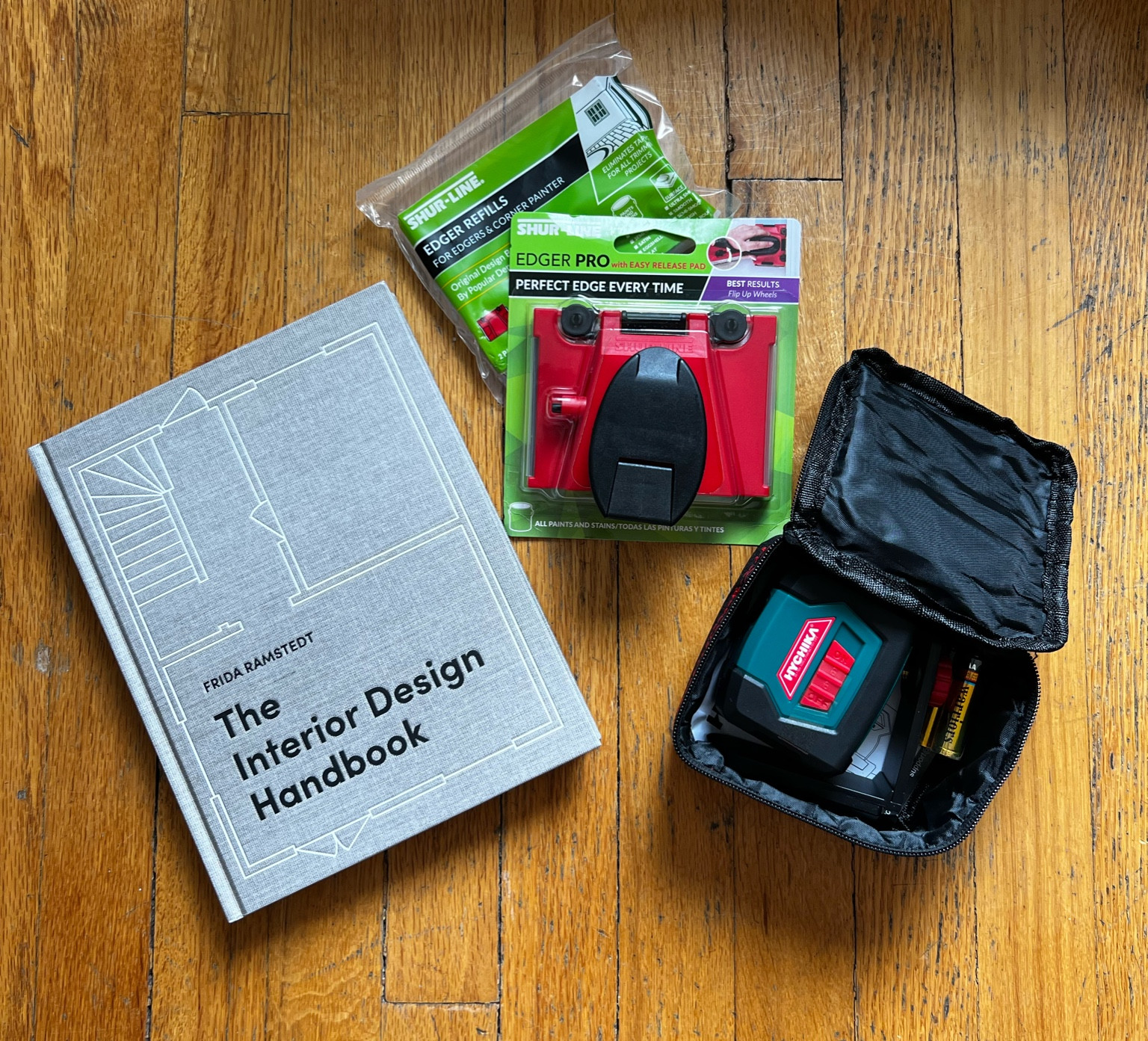 got three home-related items from Amazon today - this interior design book I’d been eyeing for a loooong time (on sale, and will make a great coffee table book after reading!), this laser level that we should have bought a year ago, and an edger assist for painting around baseboards/trim. I’m skeptical about the edger assist, but people seem to love it and I sure do hate taping!! 

DIY products, coffee table books, Amazon gifts, Amazon coffee table books, Amazon sale, DIY home projects, DIY tools 

#LTKunder50 #LTKhome #LTKstyletip