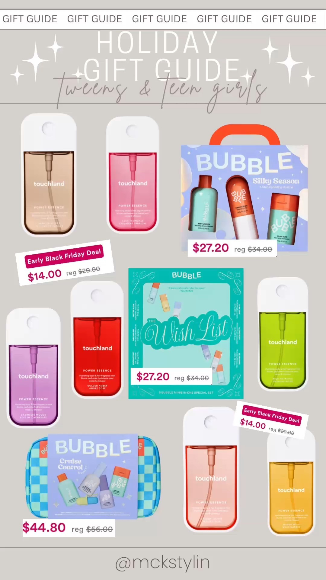 Bubble gift sets and Touchland hand sanitizers on deal now at Ulta. These are the best gift ideas for you tweens or teen girls! 

#LTKSaleAlert #LTKGiftGuide