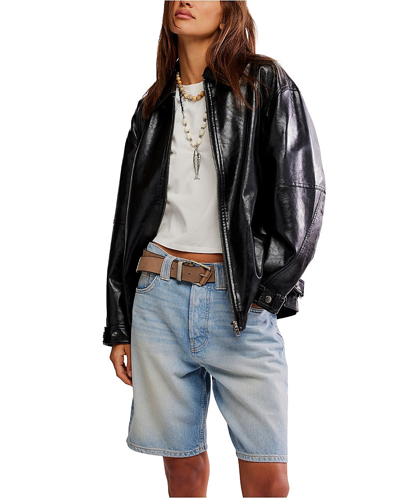 Free People Sloane Faux Leather Jacket | Bloomingdale's (US)