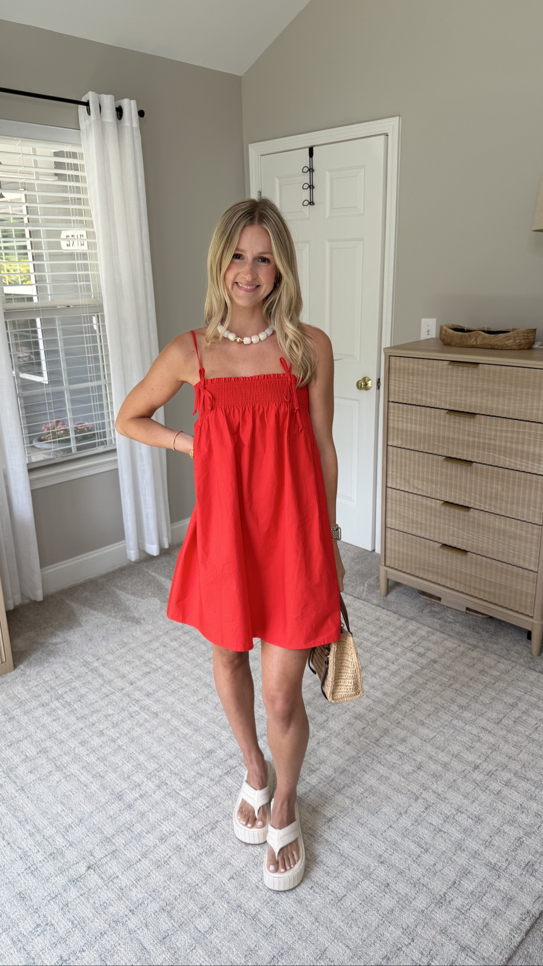Adorable $14 mini dress from Walmart 🍉

Walmart has really stepped up their game lately! This little poplin dress would be perfect for date night, vacay, the 4th, or any casual summer occasions! ❤️

Also comes in black, and I’m wearing an XS. 

Paired it with some chunky flip flops & necklace. 


#walmartfinds #summeroutfits #summerdresses #minidresses #redoutfits #4thofjuly #dressinspo #affordablefashion #poplindress

#LTKootd