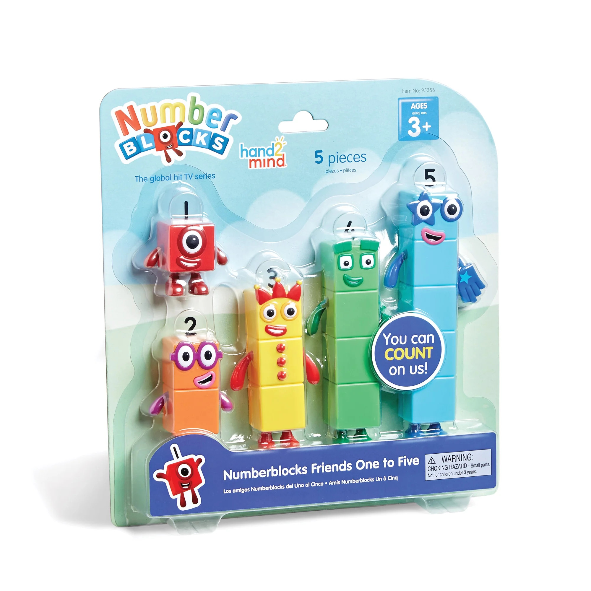 hand2mind Numberblocks® Friends One to Five Action Figure Set, 5 Pieces, Math Toys for Kids | Walmart (US)