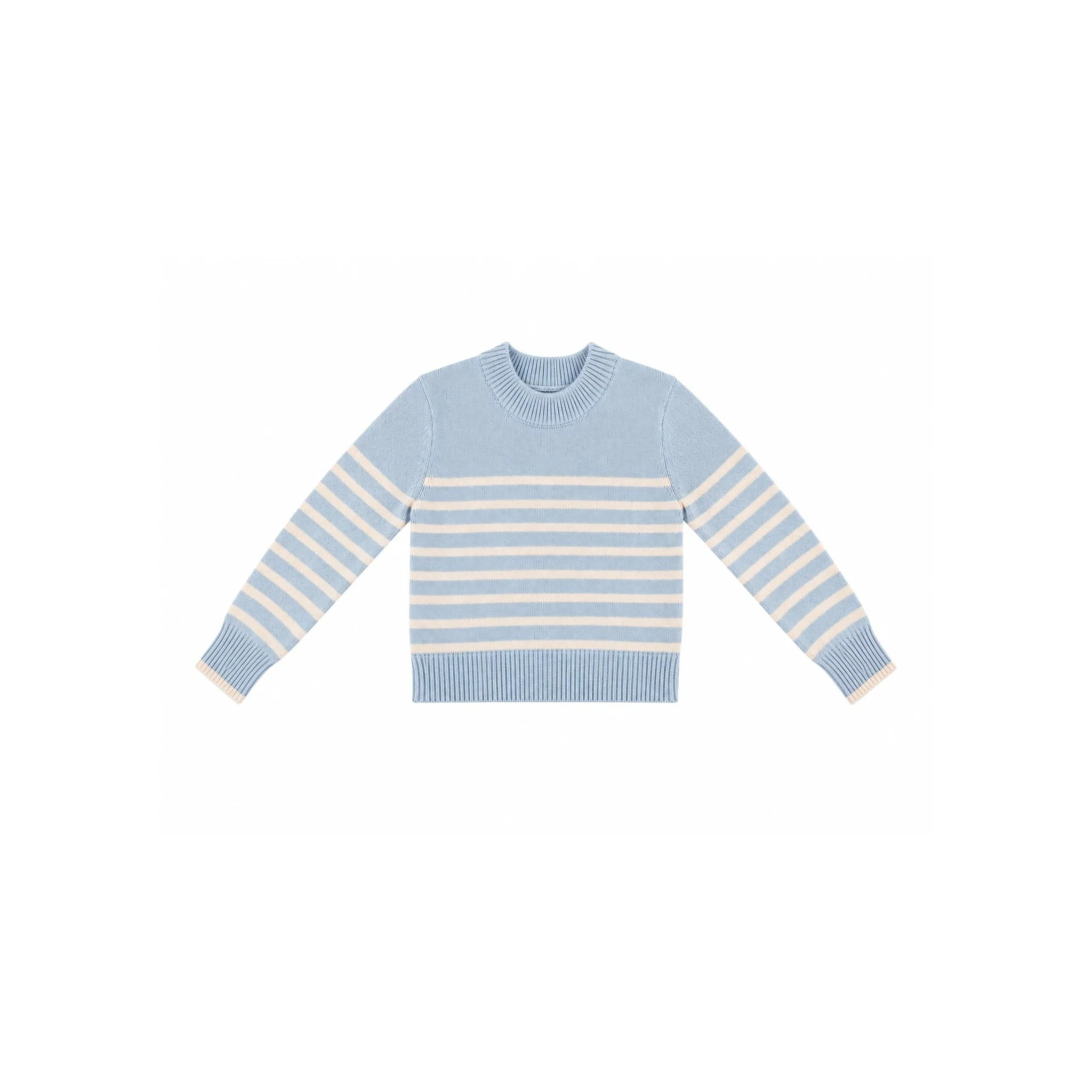 Tutto Knit |Atlantic Fog Striped Summer Sweater | tutto