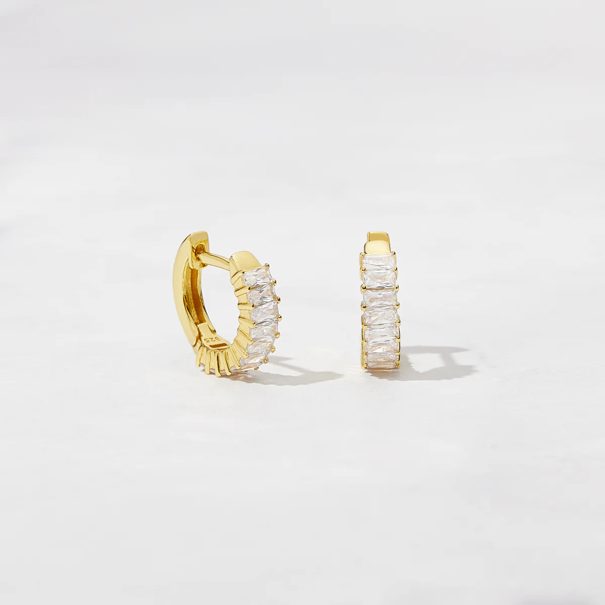 Daryl-Ann's Baguette Hoops | Sami Jewels