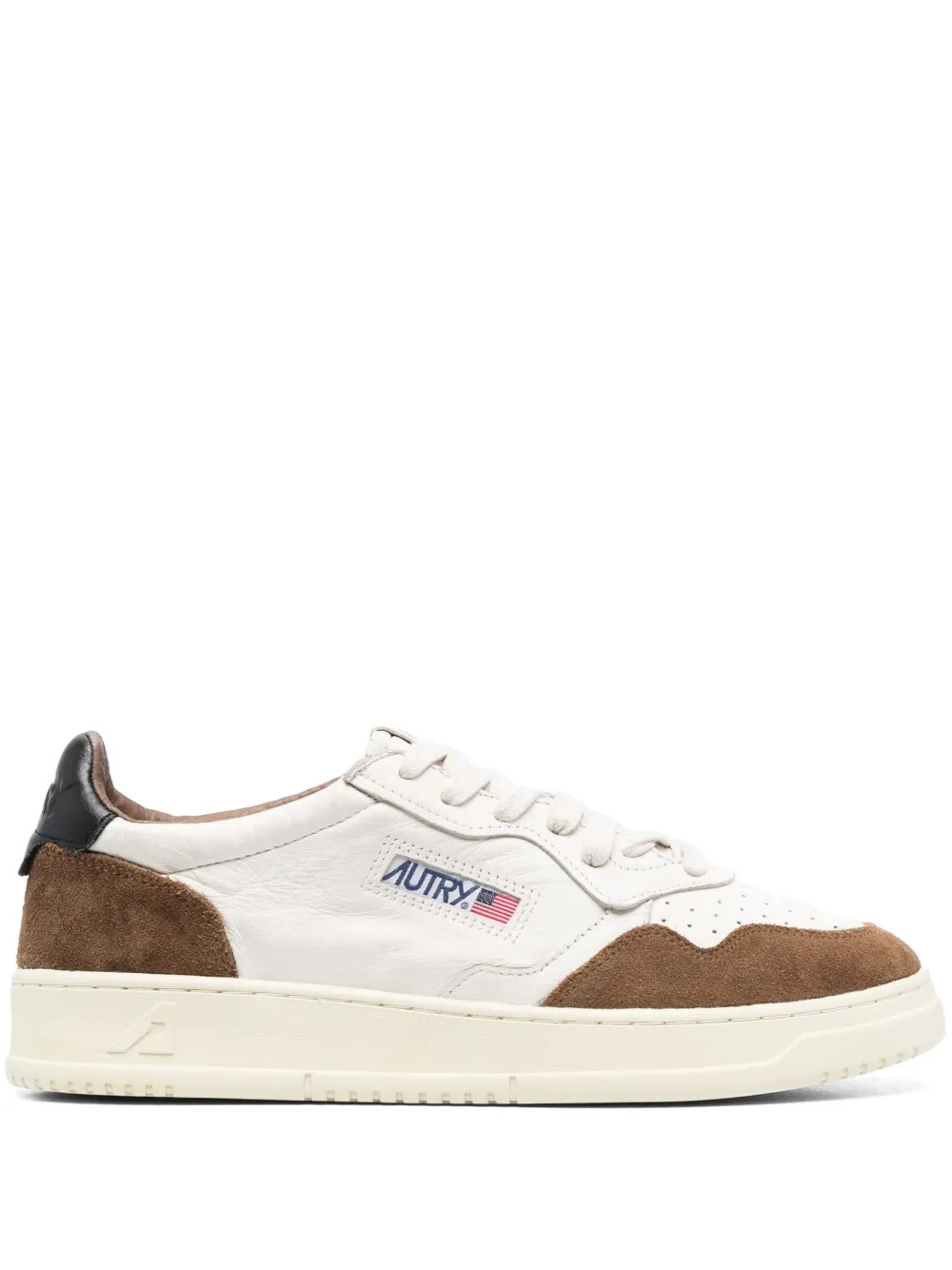 Autry logo-patch Leather Sneakers | Neutrals | FARFETCH | Farfetch Global