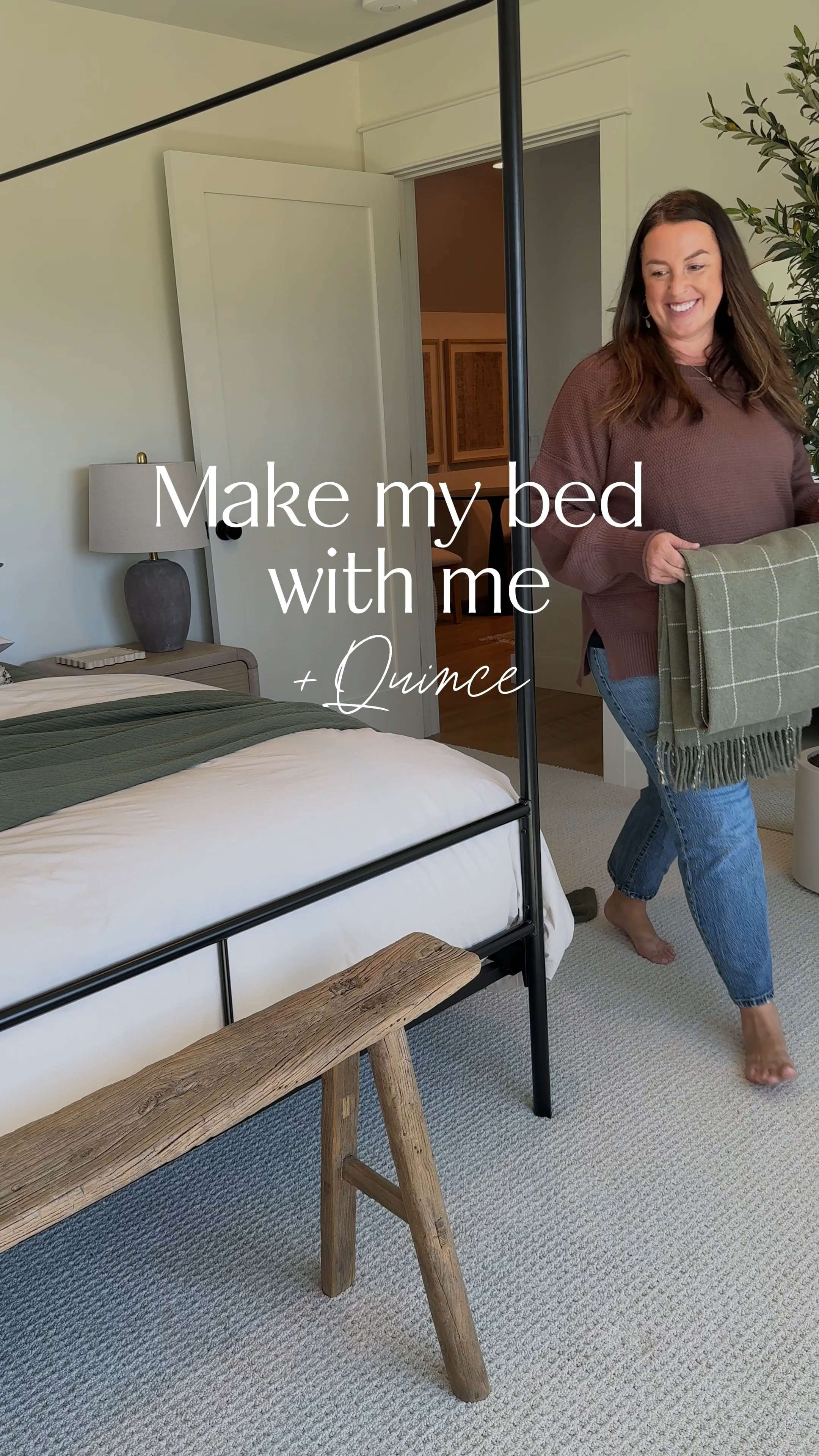 I recently refreshed my bedding with @onequince! It was time, so I got a new duvet cover in that was neutral and could be used with many other colors. I agonized over Percale vs. Bamboo for this duvet cover, and ended up going with the Percale. It has that fresh off the clothesline feel, smooth and structured soft vs. the bamboo that is more of a buttery, melting softness. I opted for the bamboo fabric for my sheets — my husband loves these, especially during summertime when it’s hot. Then I used my (and your) favorite Airy Gauze Box Quilt in Olive, with a new Airy Gauze blanket, also in Olive, on top. 

Pro tip — turn the blanket diagonally to get that draped onto the floor look — this is a king, but turning it diagonally makes it so much bigger and gives it that drapey feel!

Bedroom design, bedroom decor, spring refresh, summer refresh, master bedroom, luxury bedding

#ltkhome #liketkit @shop.ltk @onequince #quincepartner
 

 #LTKHome