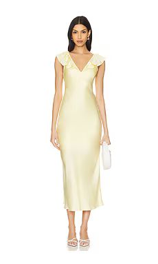 HEARTLOOM Cerine Dress in Lemon from Revolve.com | Revolve Clothing (Global)