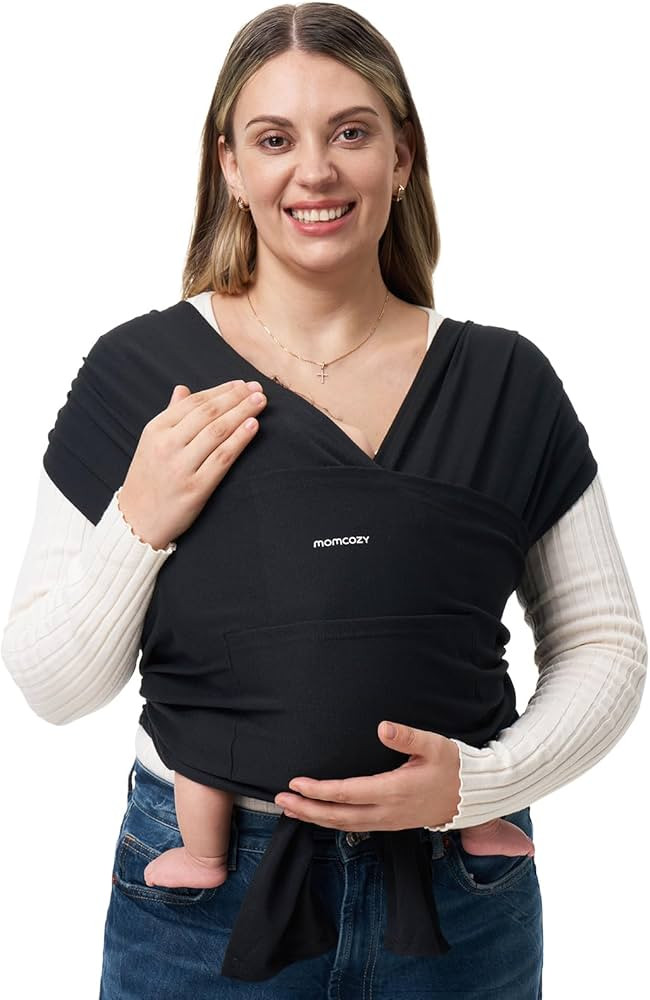 Momcozy Baby Wrap Carrier, Easy to Wear Infant Carrier Slings, Lightweight Hands Free Baby Sling,... | Amazon (US)