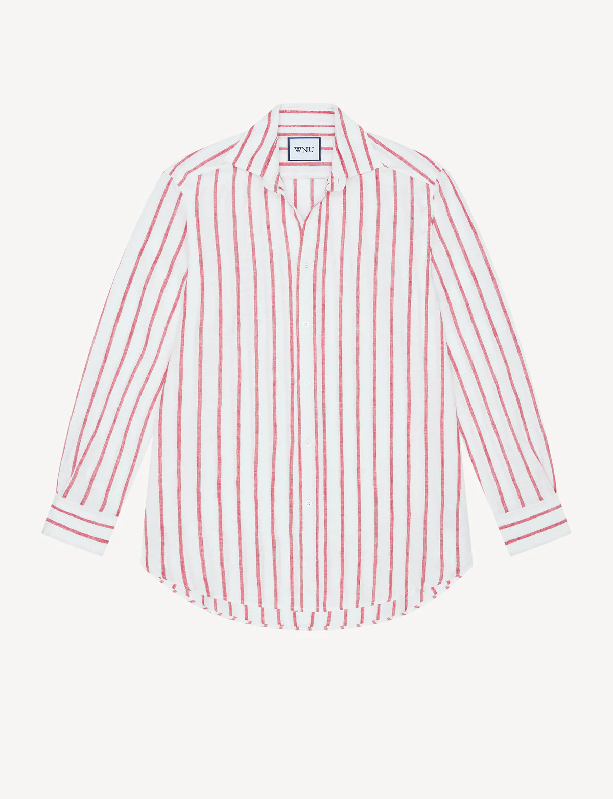 The Boyfriend: Linen, Red Stripe | With Nothing Underneath