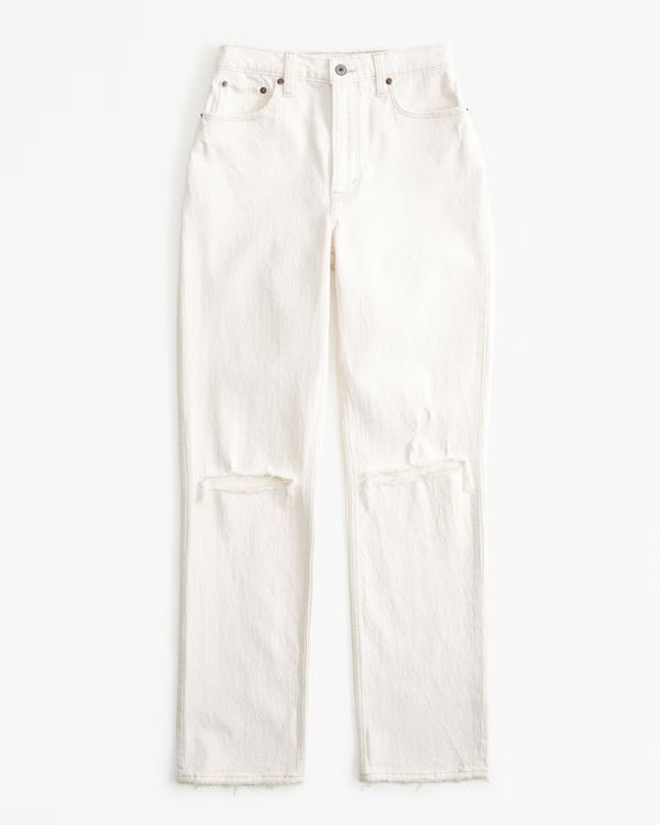 Curve Love Ultra High Rise 90s Straight Jean | Abercrombie & Fitch (US)