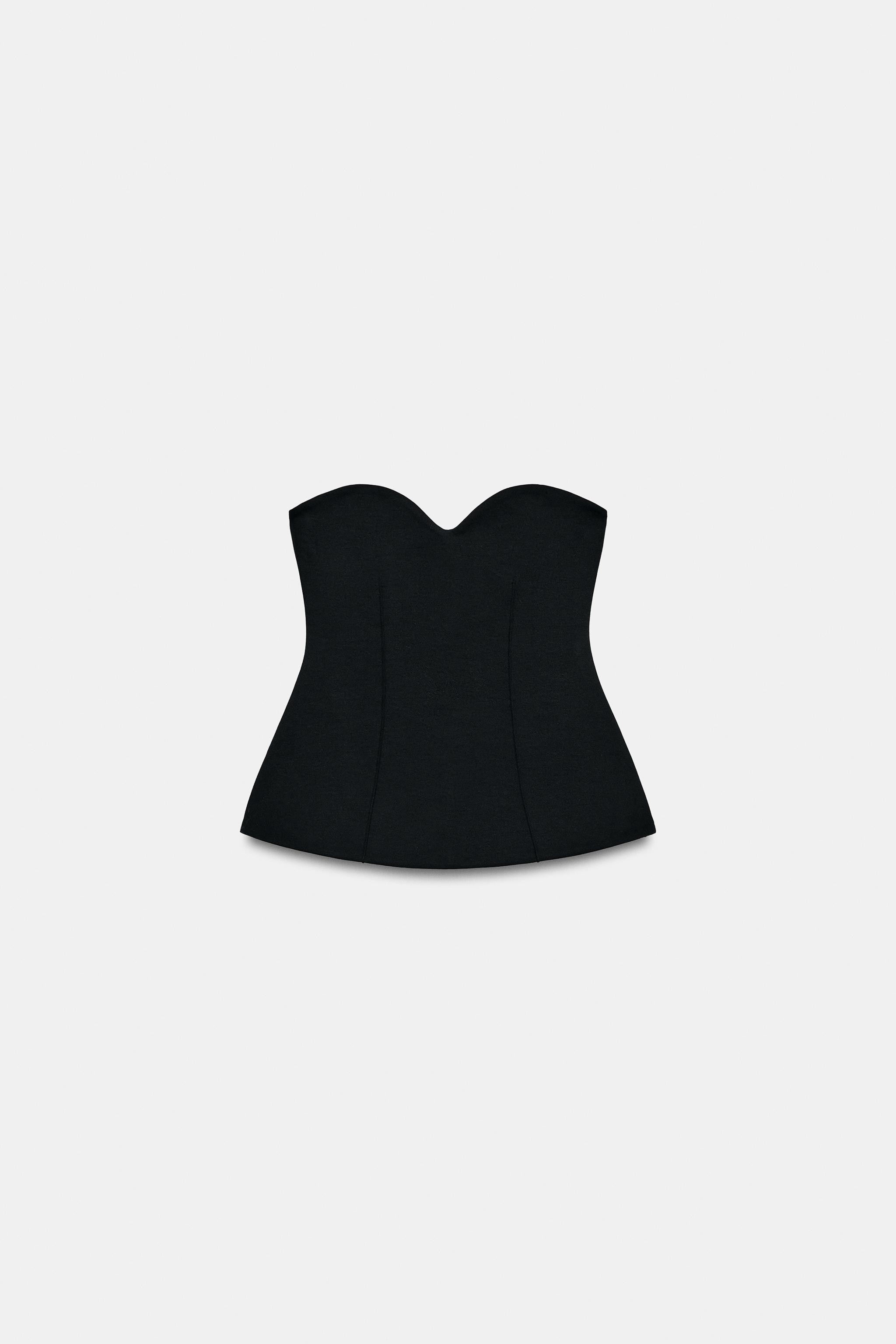 SWEETHEART NECKLINE BANDEAU TOP | Zara Canada
