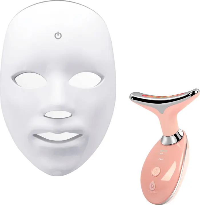 PURSONIC LED Glow Set - 7-in-1 LED Light Therapy Face Mask + 7-in-1 LED Face & Neck Sculpting Wan... | Nordstrom
