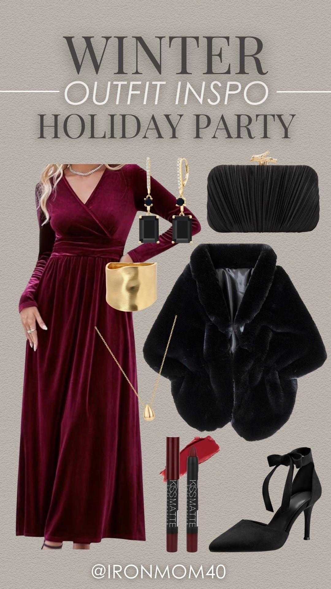 This outfit is festive and fabulous for a holiday party! The velvet adds a nice touch! 

#LTKootd #LTKMidsize #LTKSeasonal