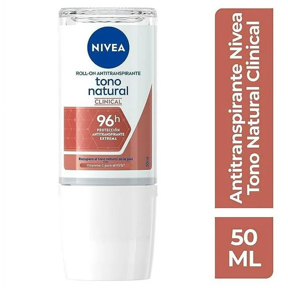 NIVEA Clinical Whitening Deodorant Natural Tone 96 hour protection antiperspirant for women in ro... | Walmart (US)