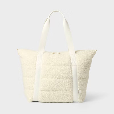 Faux Shearling Tote Bag - All in Motion™ | Target