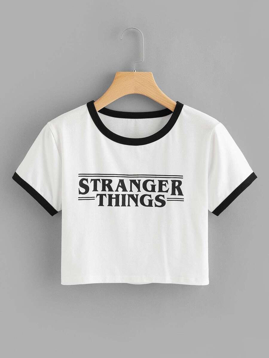 Letter Print Tee | SHEIN