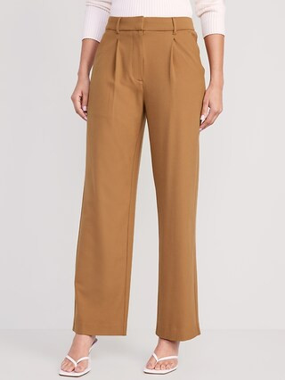 Extra High-Waisted Pleated Taylor Trouser Wide-Leg Pants for Women | Old Navy (US)