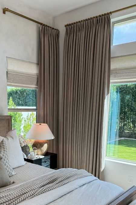 OUR CURTAIN DETAILS 

✨USE CODE CRML18 for 18% off✨

**ON OUR SMALLER WINDOWS**
•Lille Polyester Linen Curtains Drape-Pleated
•Color: Grey Beige
•Hanging Header Style (Adjustable Hooks & Rings included):French Pleat - Triple 
•Single Panel Width After Pleats Made 52 in.
•Single Panel Length (Height) 120 in.
Lining Type:Blackout Liner 180 gsm White
Grey 

**ON OUR LARGE WINDOWS**
Lille Polyester Linen Curtains Drape-Pleated
Color: Grey Beige
Hanging Header Style (Adjustable Hooks & Rings included):French Pleat - Triple 
Single Panel Width After Pleats Made 106 in.
Single Panel Length (Height) 120 in. 
Lining Type:Blackout Liner 180 gsm White
Grey

#Homerilla #Homerillacurtains #Lille #Vol #linen #Velvet #linencurtains #Velvetcurtains #blackoutcurtains #extrasizedcurtains #livingroomdesign #bedroomdesign #interiordesign #windowtreatment #homedecor #roomdesign #diy #design #aesthetic #LTK #aesthetic #homerefurbishment

#LTKstyletip #LTKhome