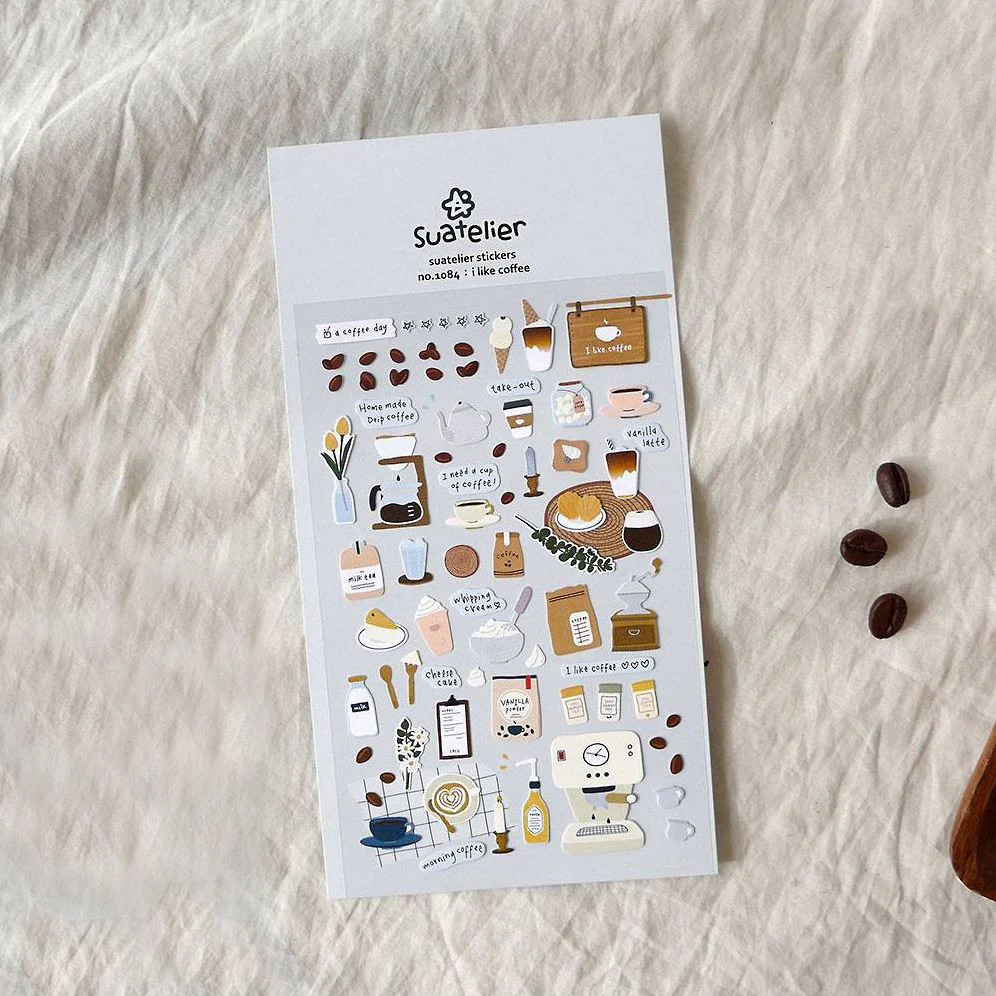 I Like Coffee Stickers | Paper Source