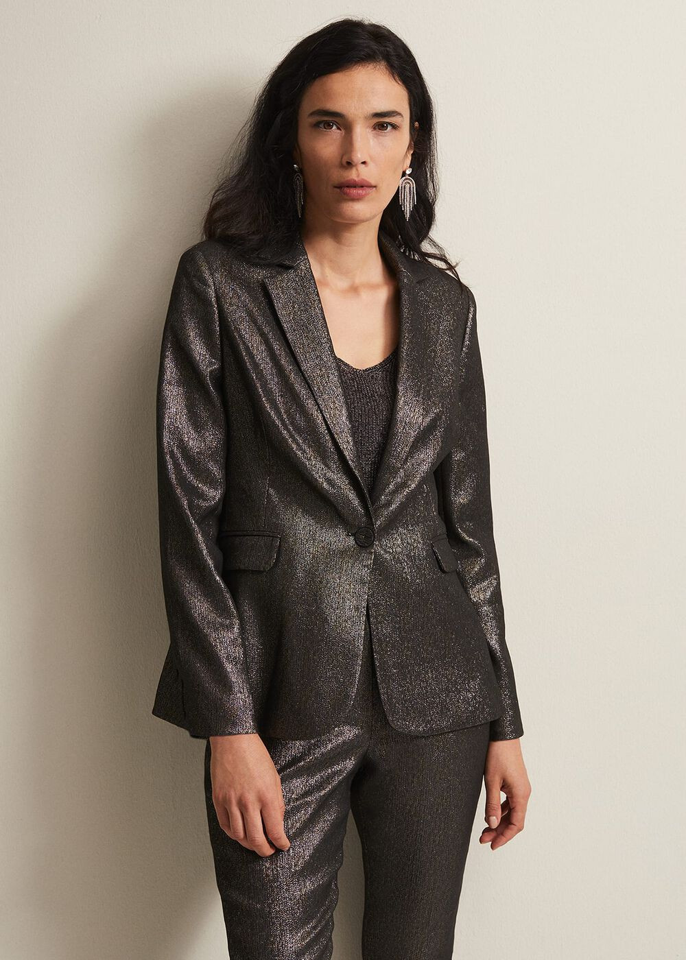 Ulrica Shimmer Blazer | Phase Eight UK | | Phase Eight