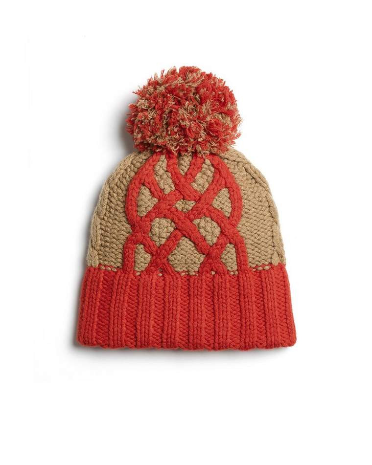 Rag & Bone - Lorraine Beanie - RED - ONE SIZE | rag + bone