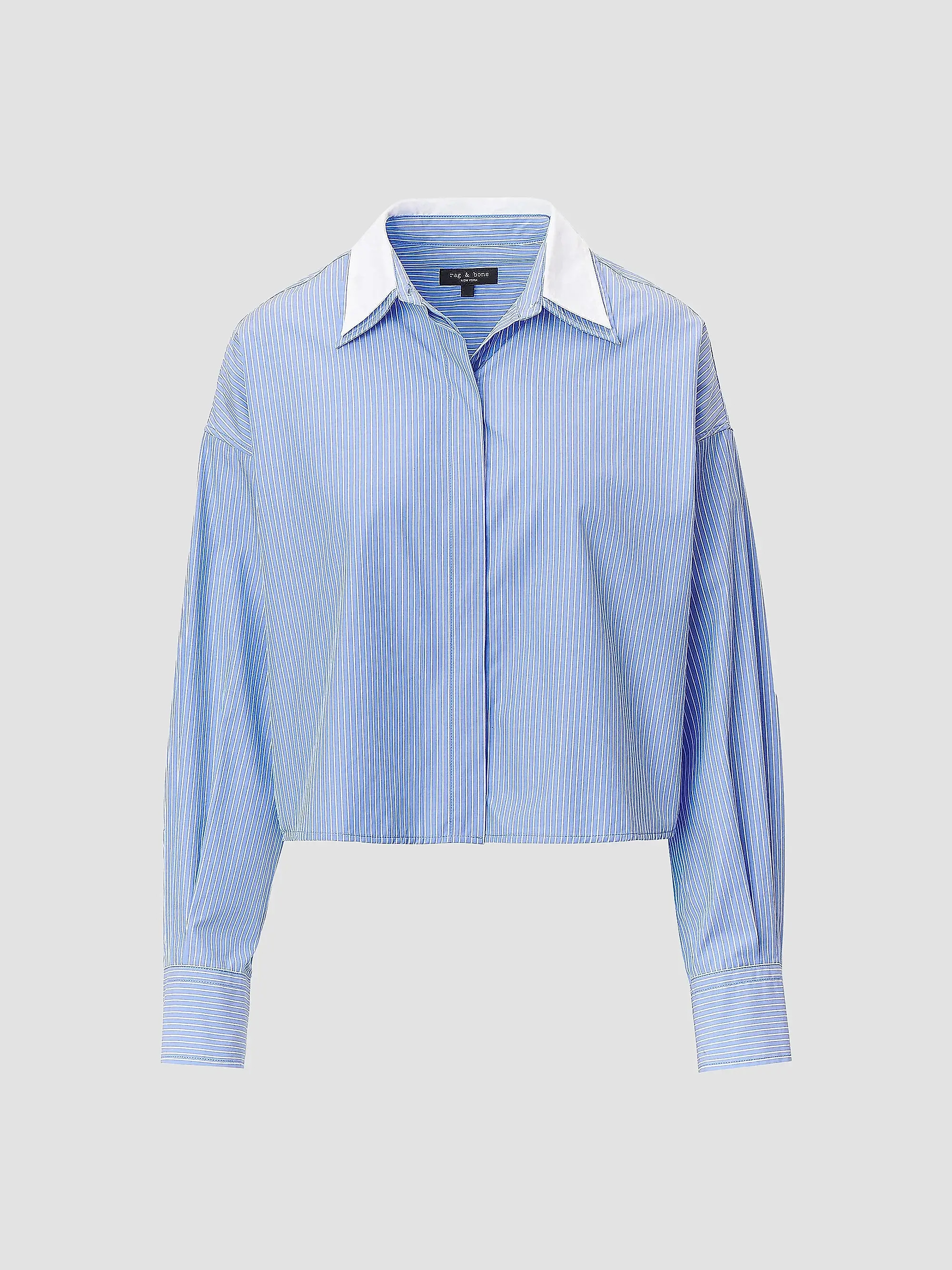 Marin Stripe Layered Cotton Shirt | Saks Fifth Avenue