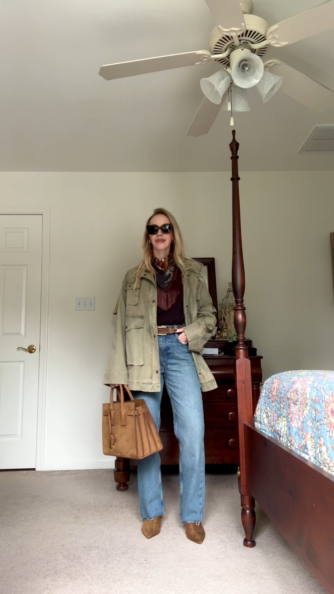 Western fall outfit, utility jacket, fringe scarf, @Zara straight leg jeans, brown suede fall accessories

#LTKSeasonal #LTKOver40 #LTKSaleAlert