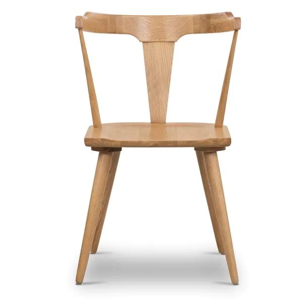 Poly and Bark Enzo Solid Oak Wood Dining Chair - Oak | Bed Bath & Beyond