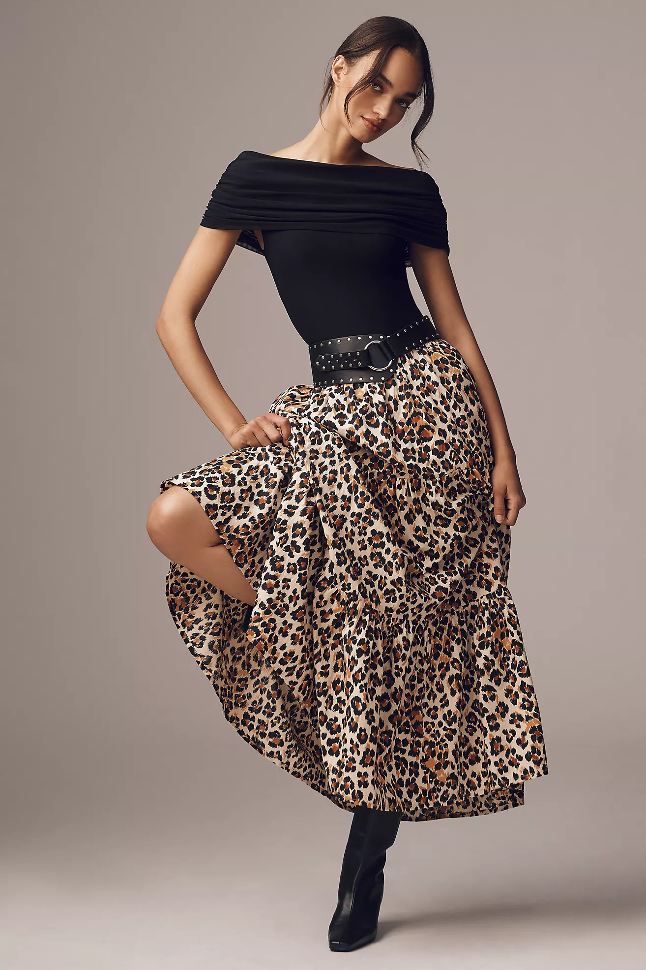 Mille Paola Ruffle Maxi Skirt | Anthropologie (US)