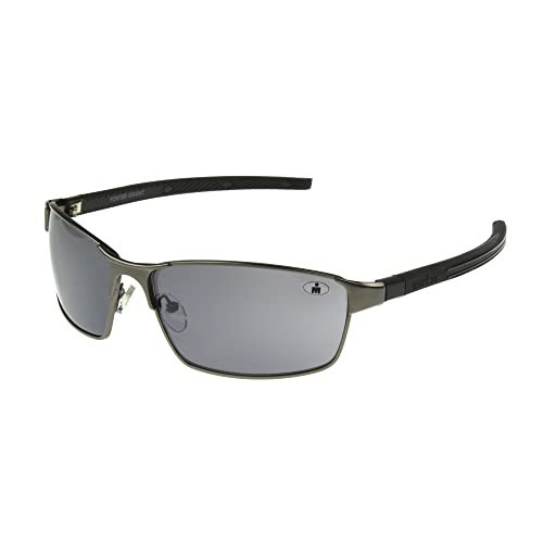 Ironman Stride Rectangle Sport Sunglasses for Men, Matte Gunmetal/Black, 61mm | Amazon (US)