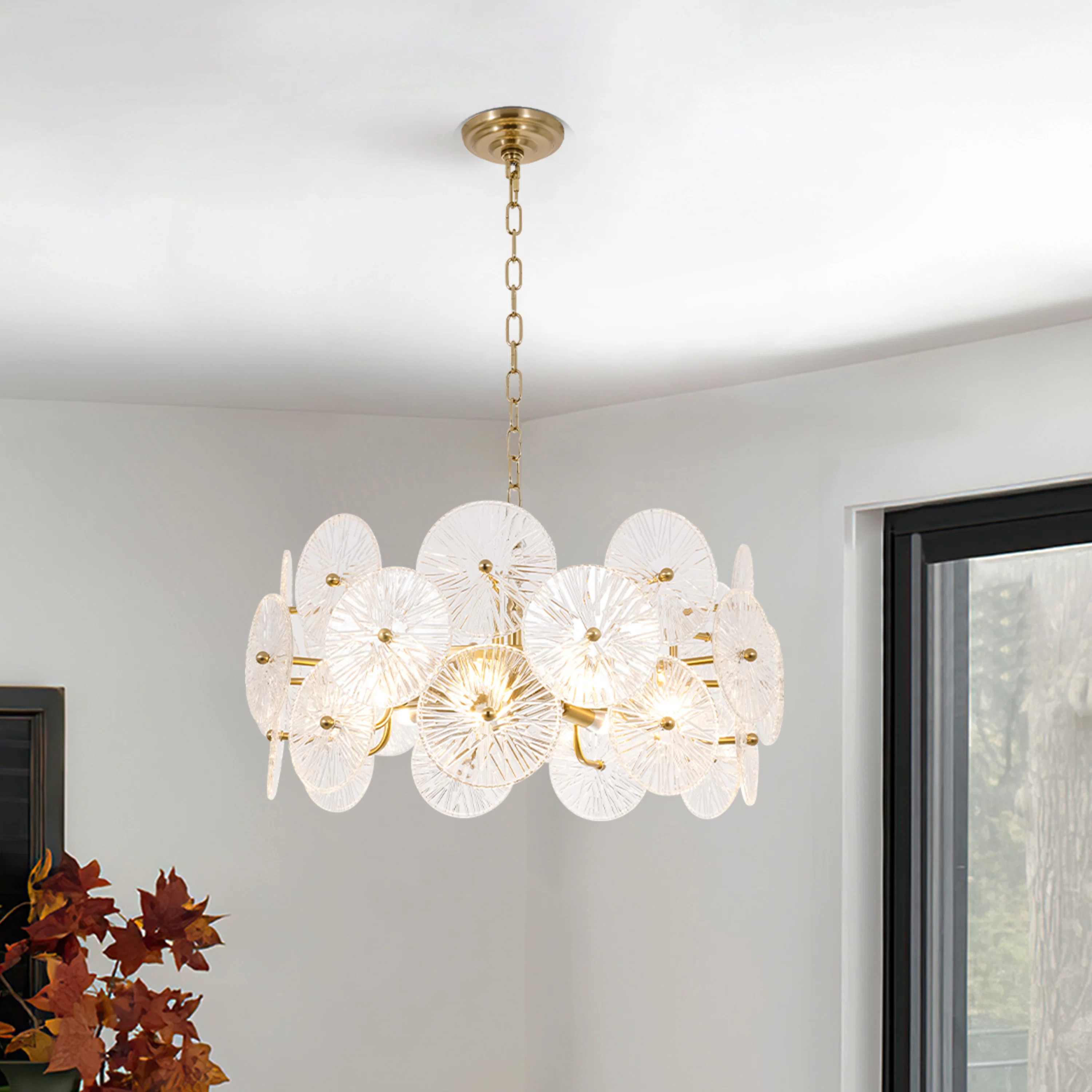 Asdrubal 9-Light Dimmable Wagon Wheel Chandelier | Wayfair North America