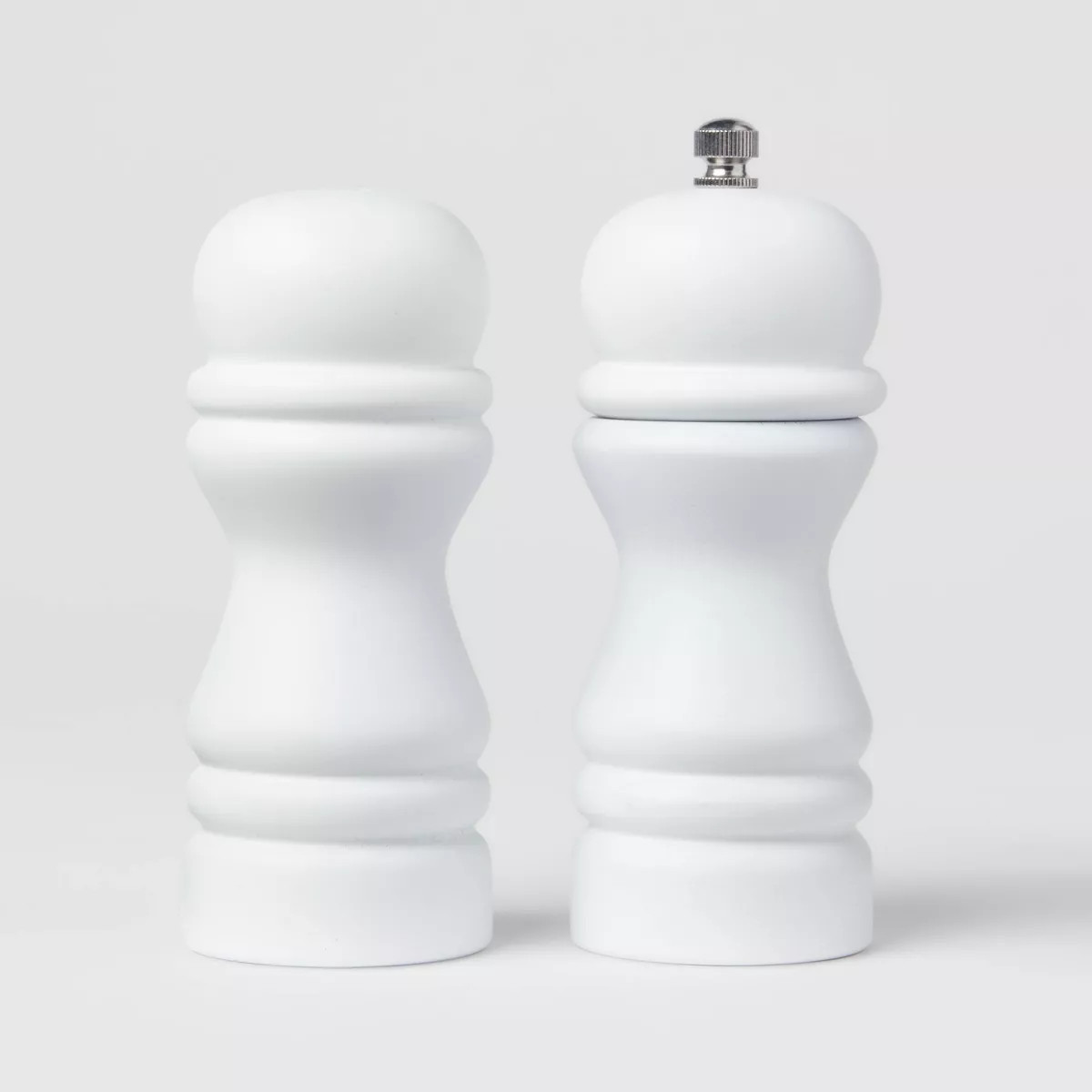 2pc Acacia Turned Salt and Pepper Grinder Set White - Threshold™ | Target